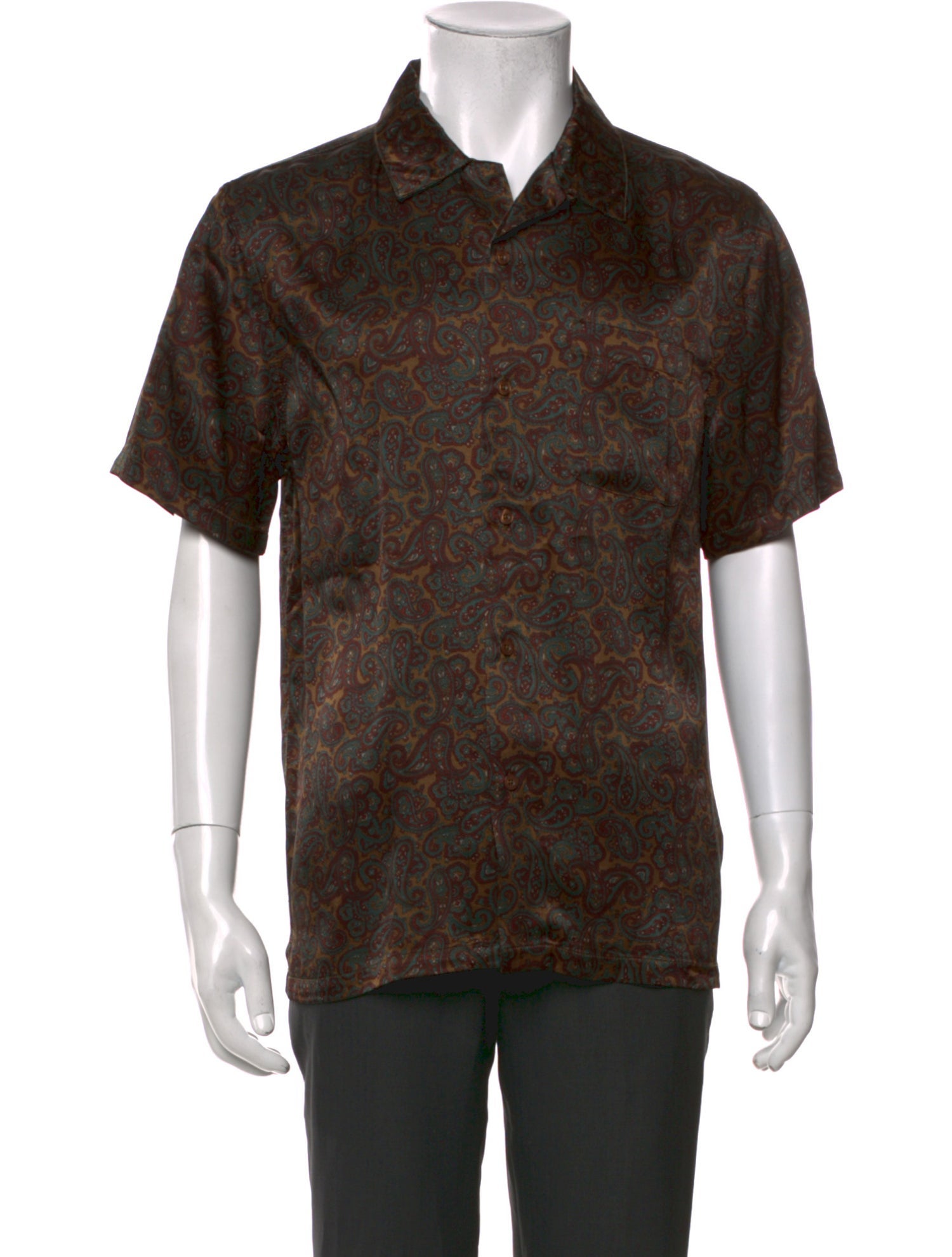 Stüssy Paisley Print Short Sleeve Shirt