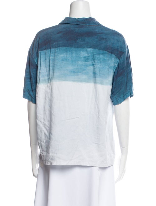 Stüssy Graphic Print Short Sleeve Button-Up Top