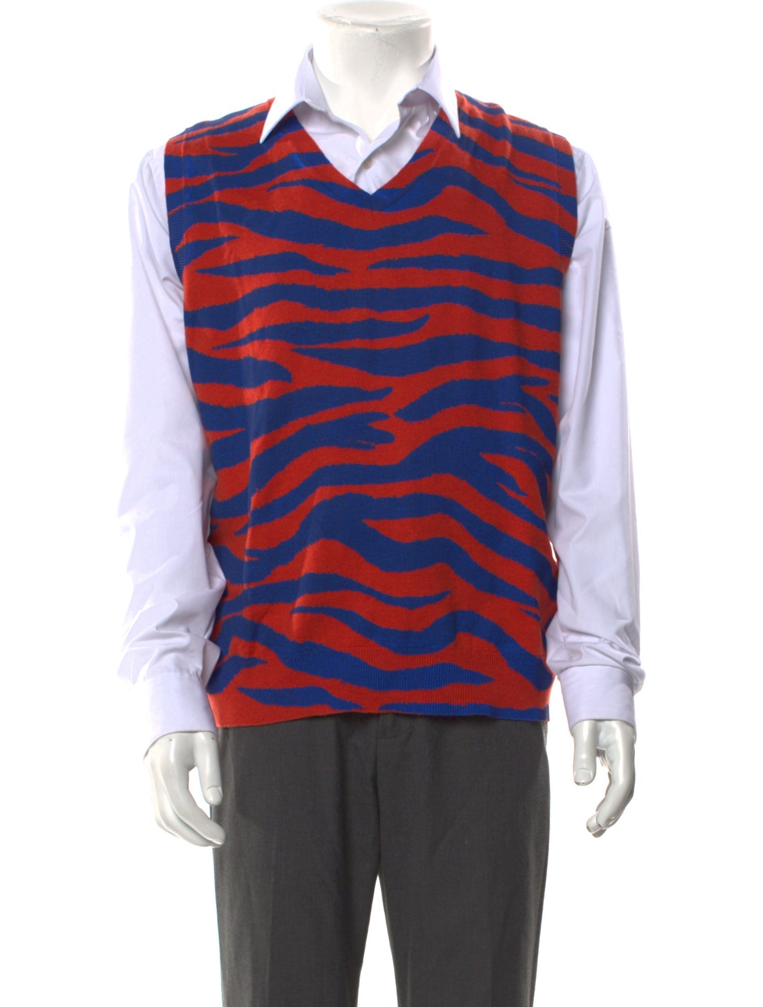 Stüssy Striped V-Neck Sweater Vest