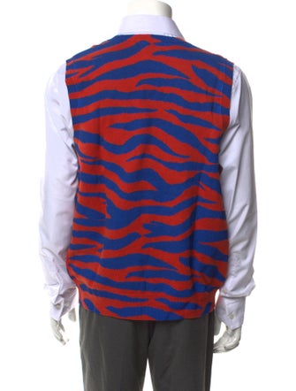 Stüssy Striped V-Neck Sweater Vest