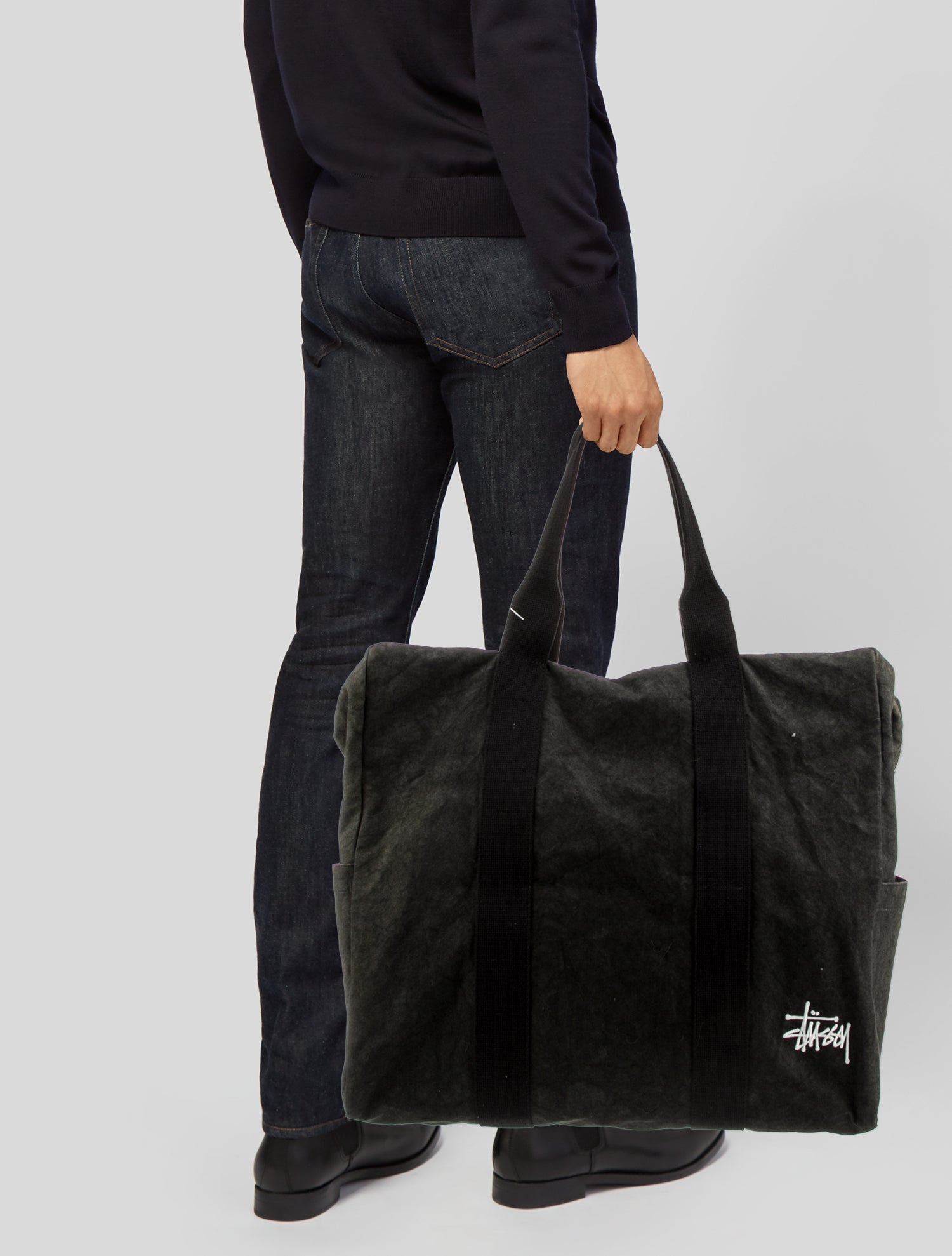 Stüssy Embroidered Logo Canvas Tote