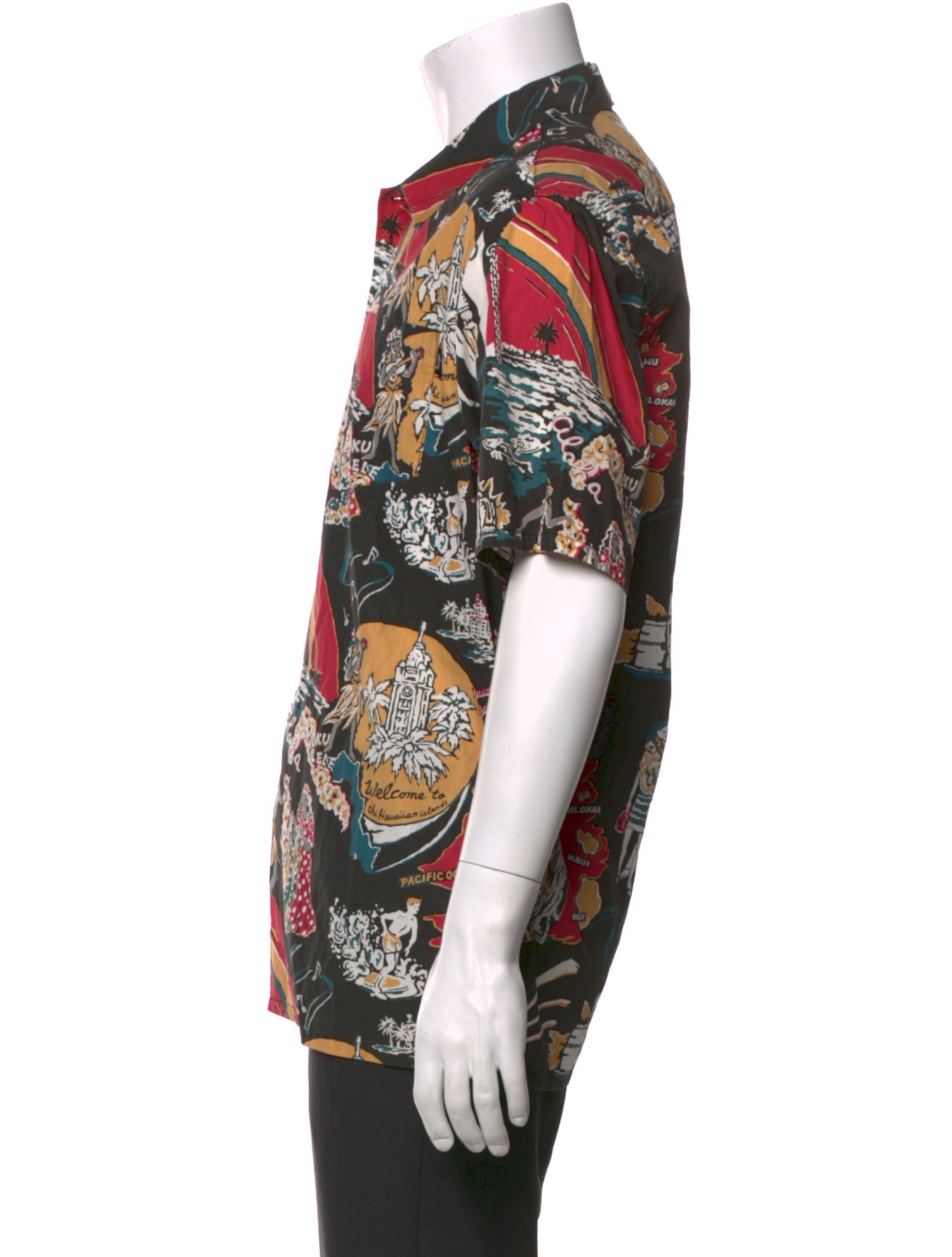 Stüssy Floral Print Short Sleeve Shirt