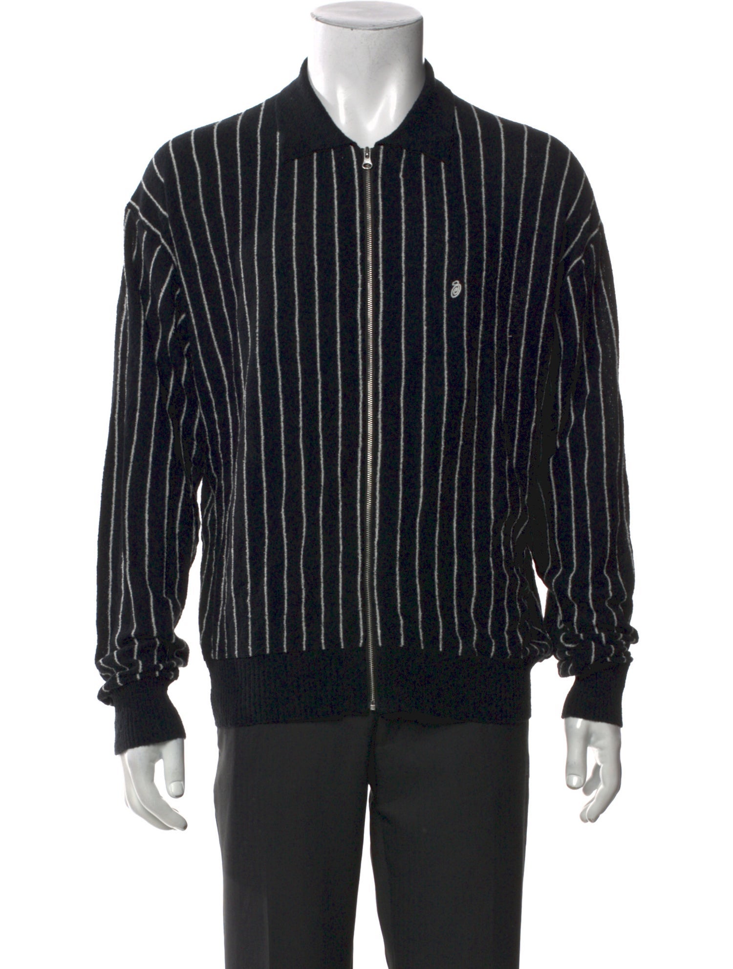 Stüssy Striped Crew Neck Sweatshirt