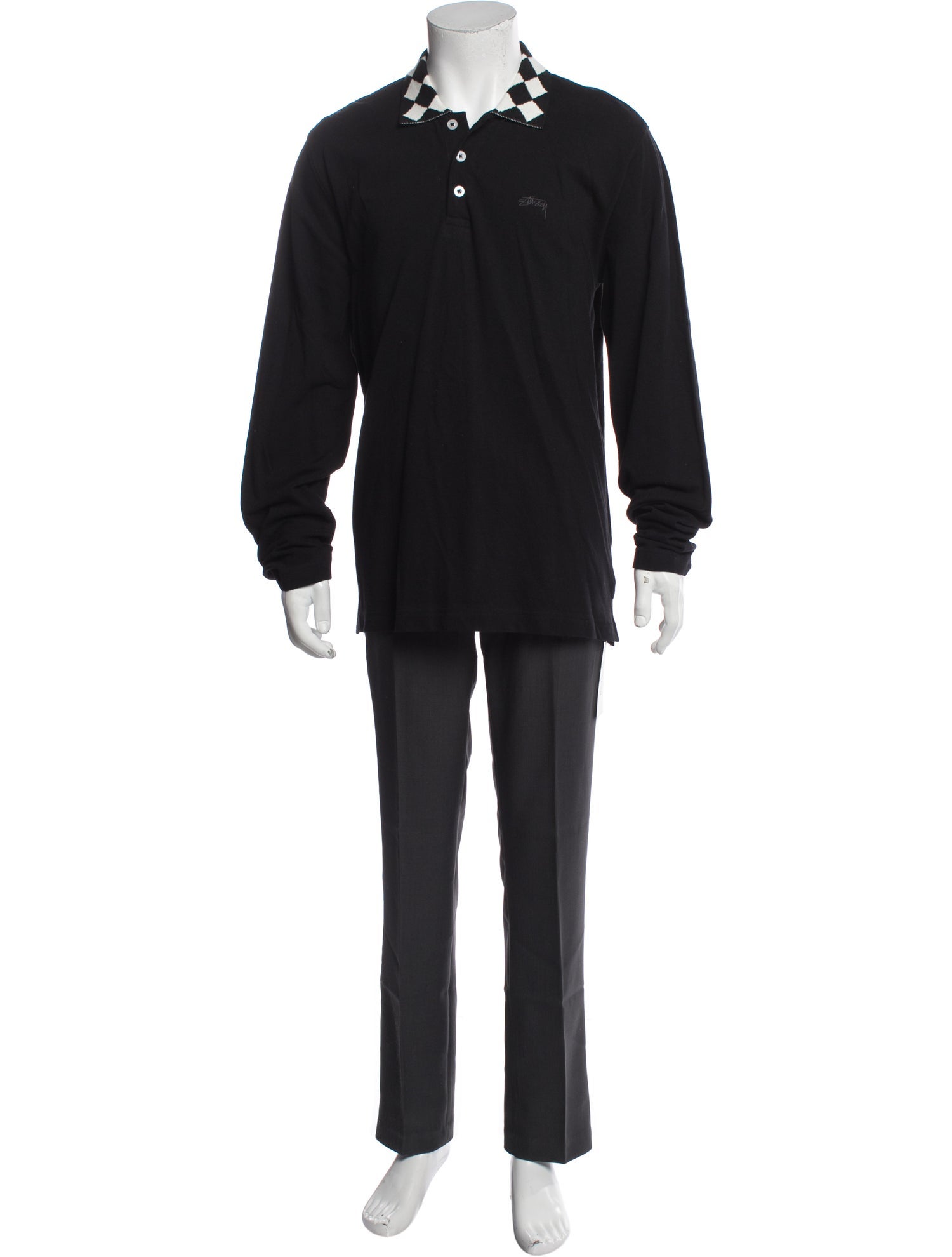 Stüssy Crew Neck Long Sleeve Henley