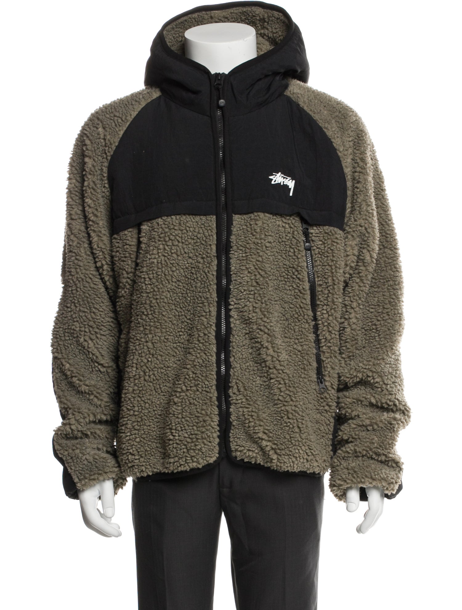 Stüssy Colorblock Pattern Puffer Coat