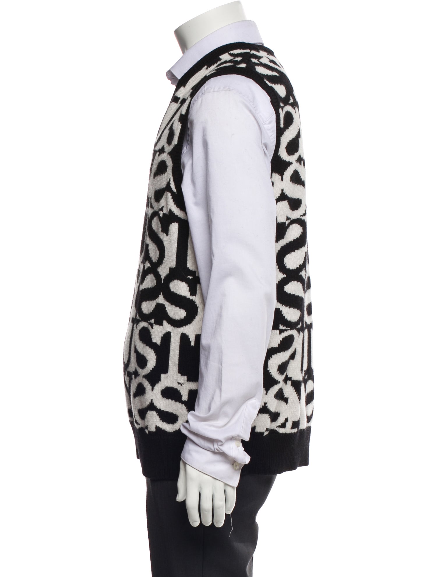 Stüssy Printed V-Neck Sweater Vest