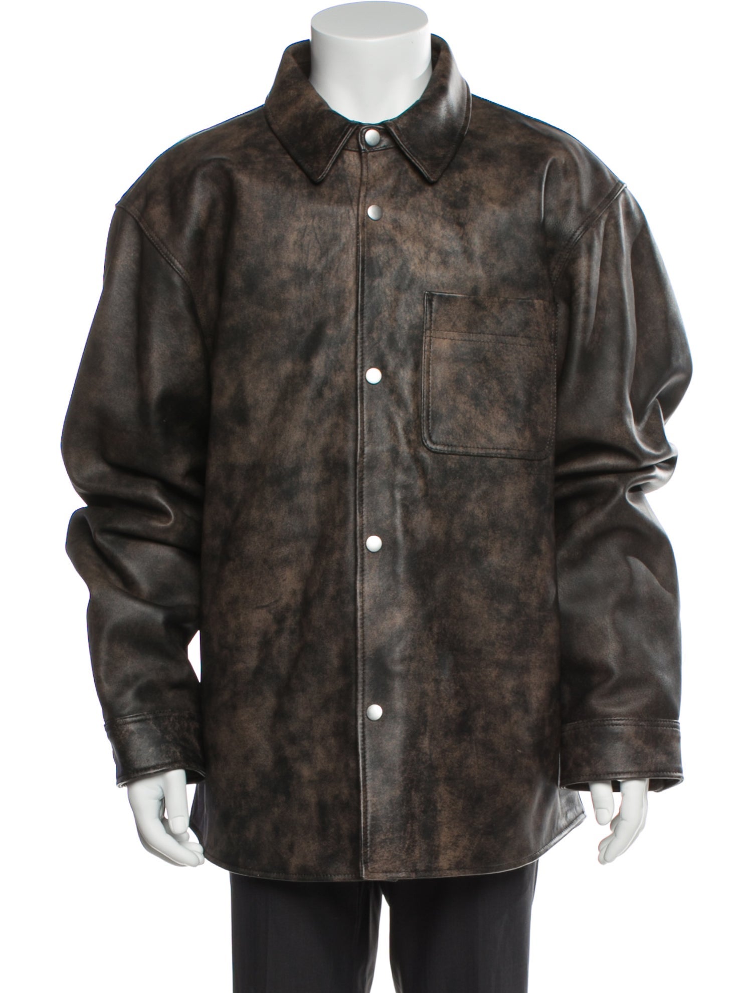 Stüssy Lamb Leather Trucker Jacket