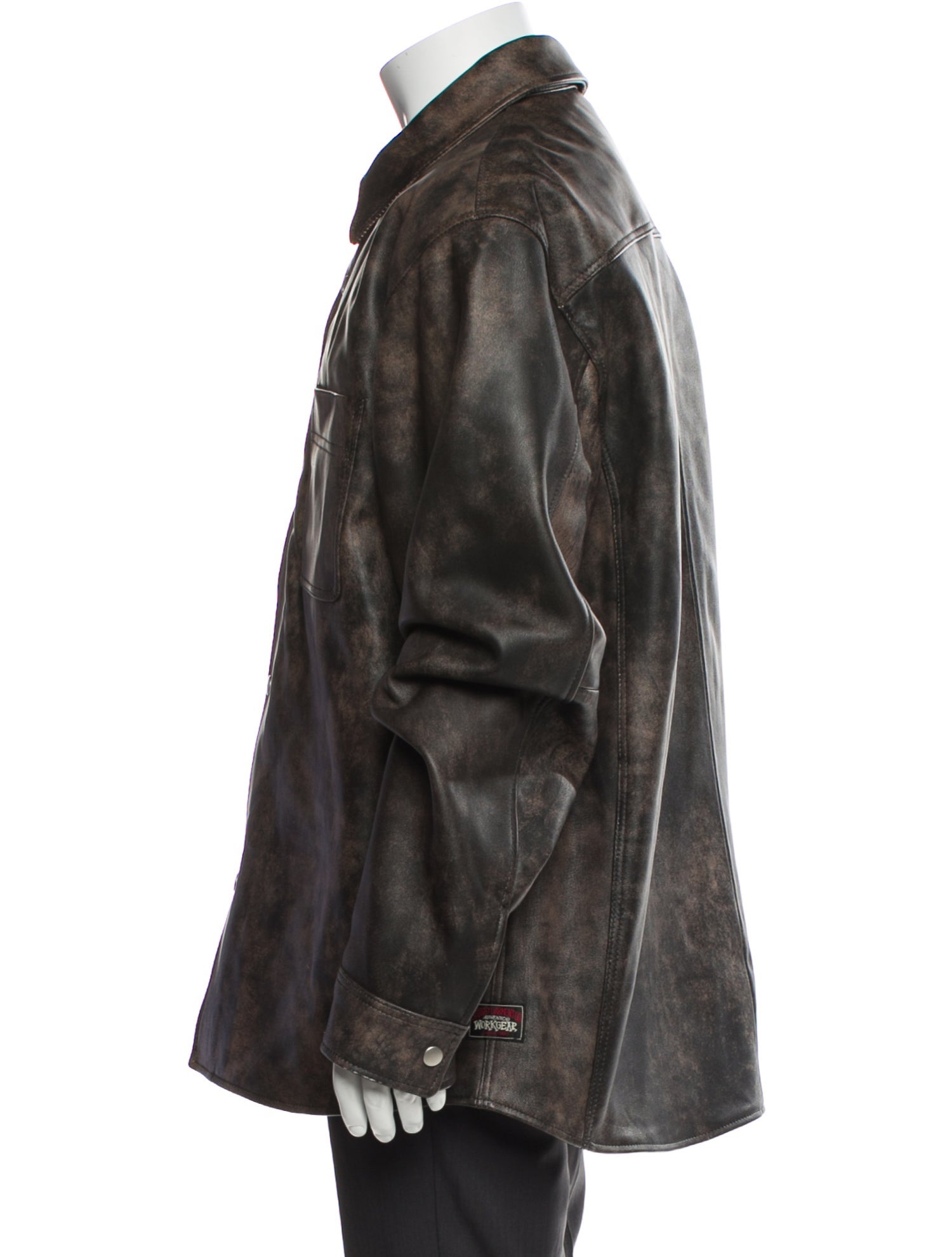 Stüssy Lamb Leather Trucker Jacket