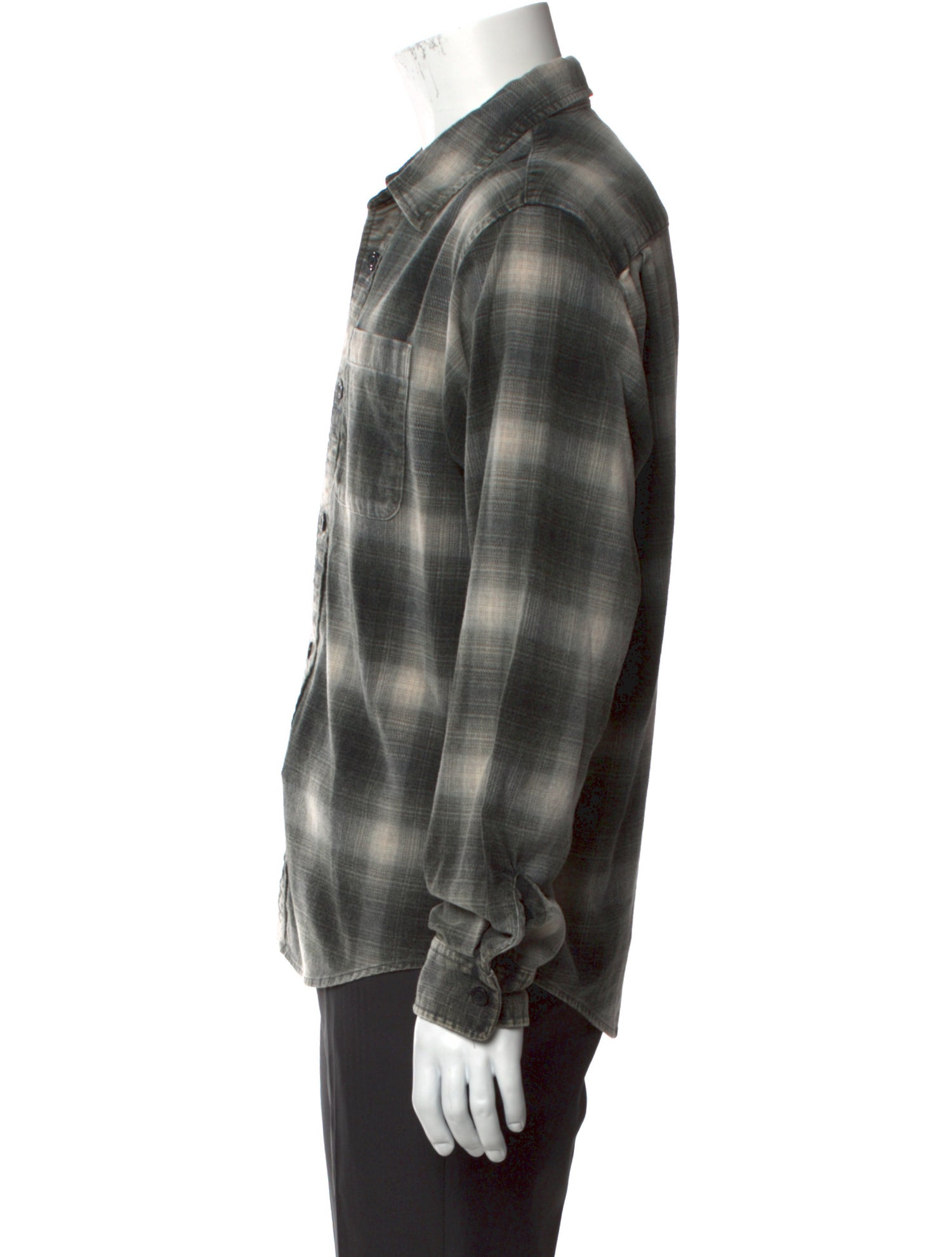 Stüssy Plaid Print Long Sleeve Shirt