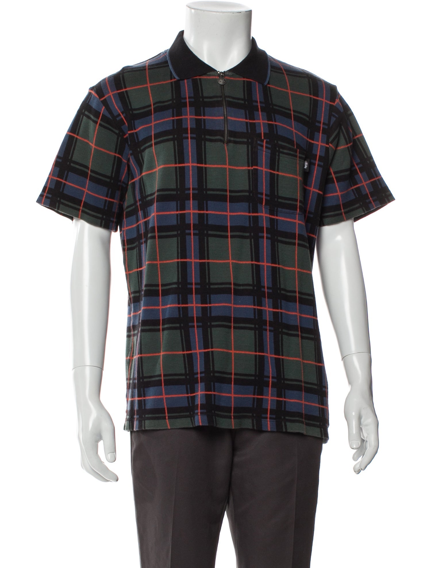 Stüssy Plaid Print Short Sleeve Shirt