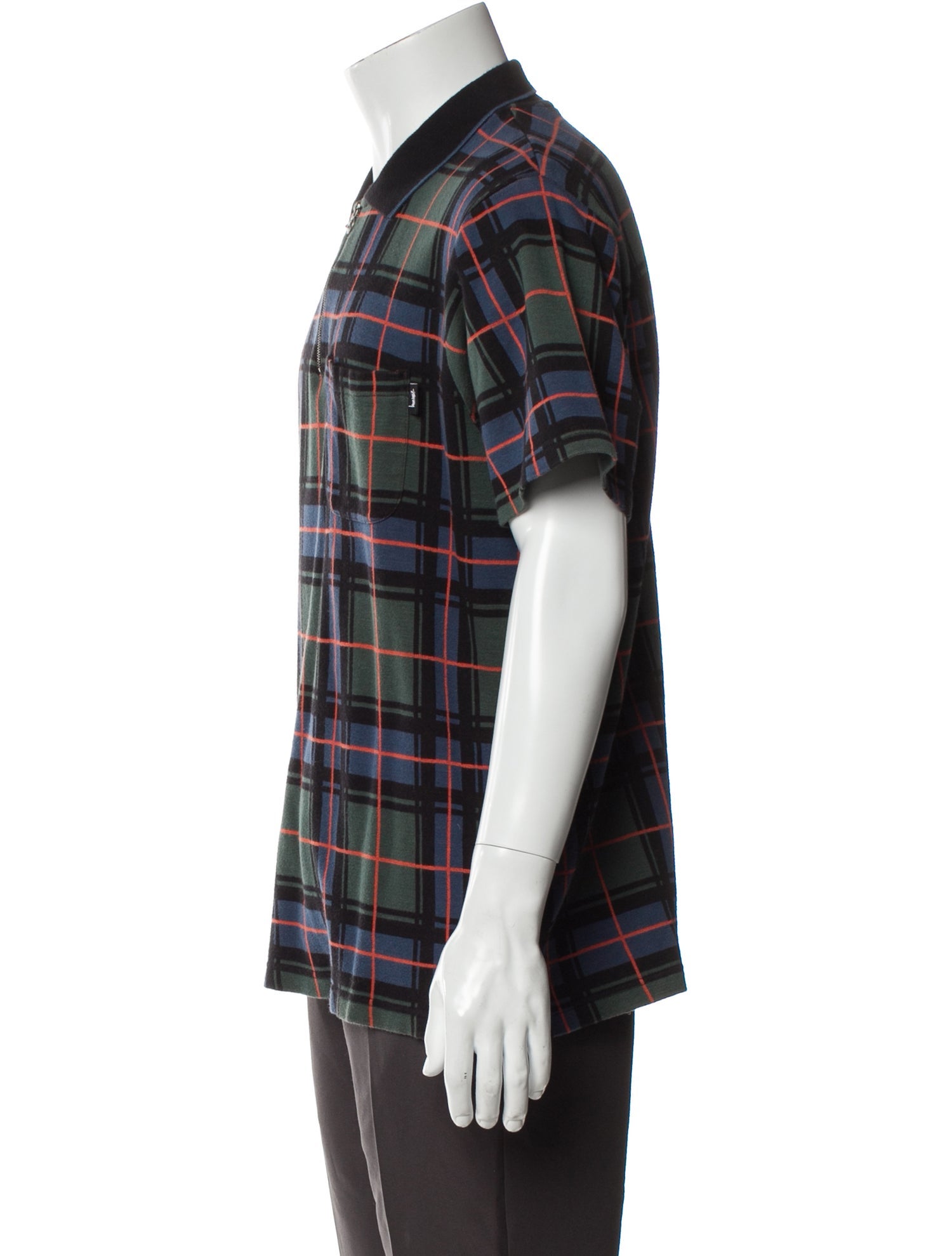 Stüssy Plaid Print Short Sleeve Shirt