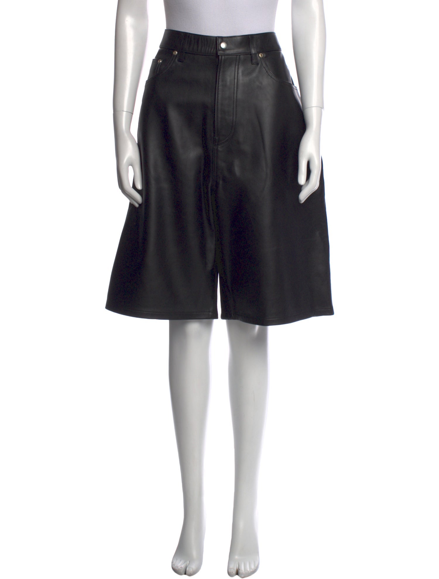 Stüssy Leather Knee-Length Shorts w/ Tags