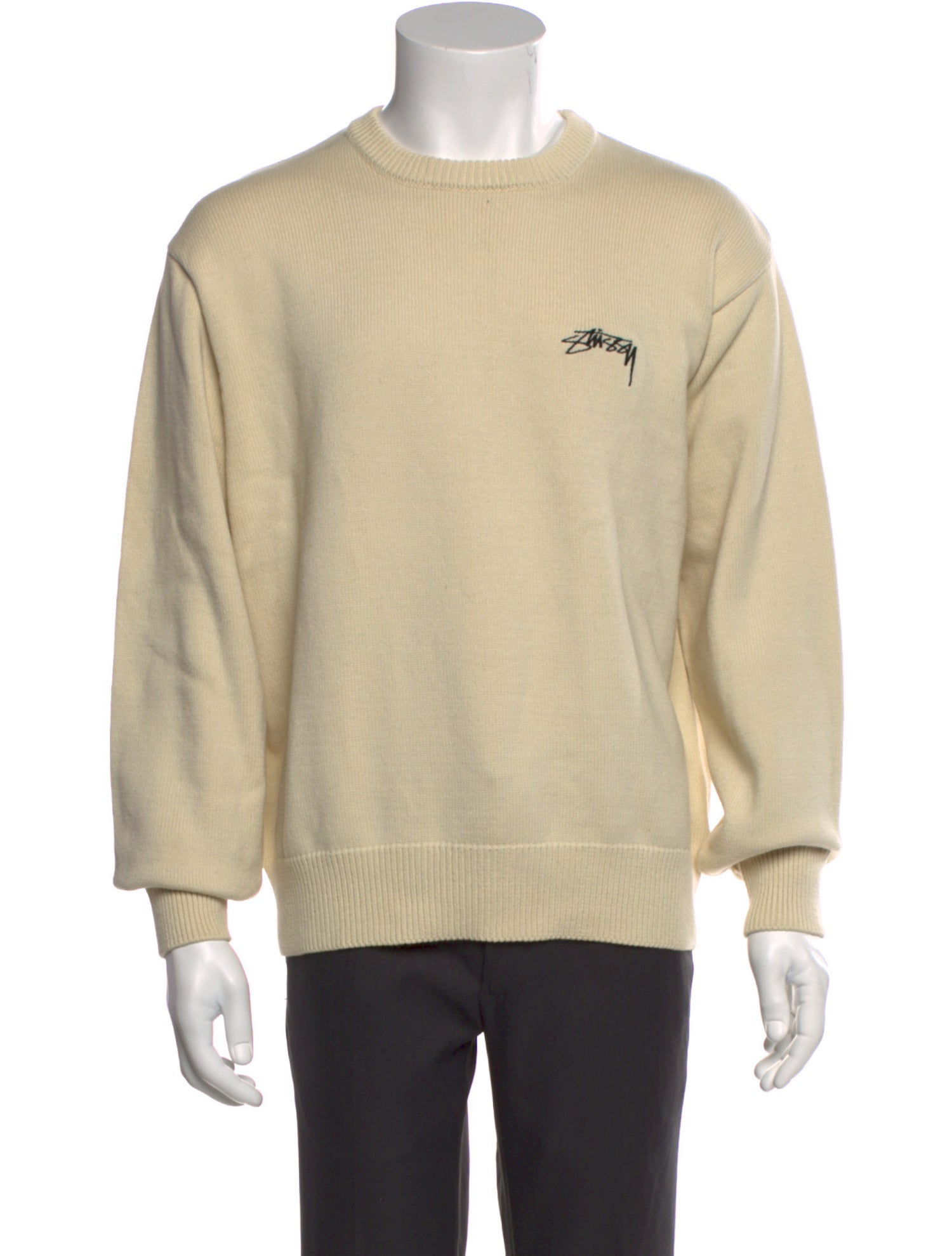 Stüssy Graphic Print Crew Neck Pullover w/ Tags