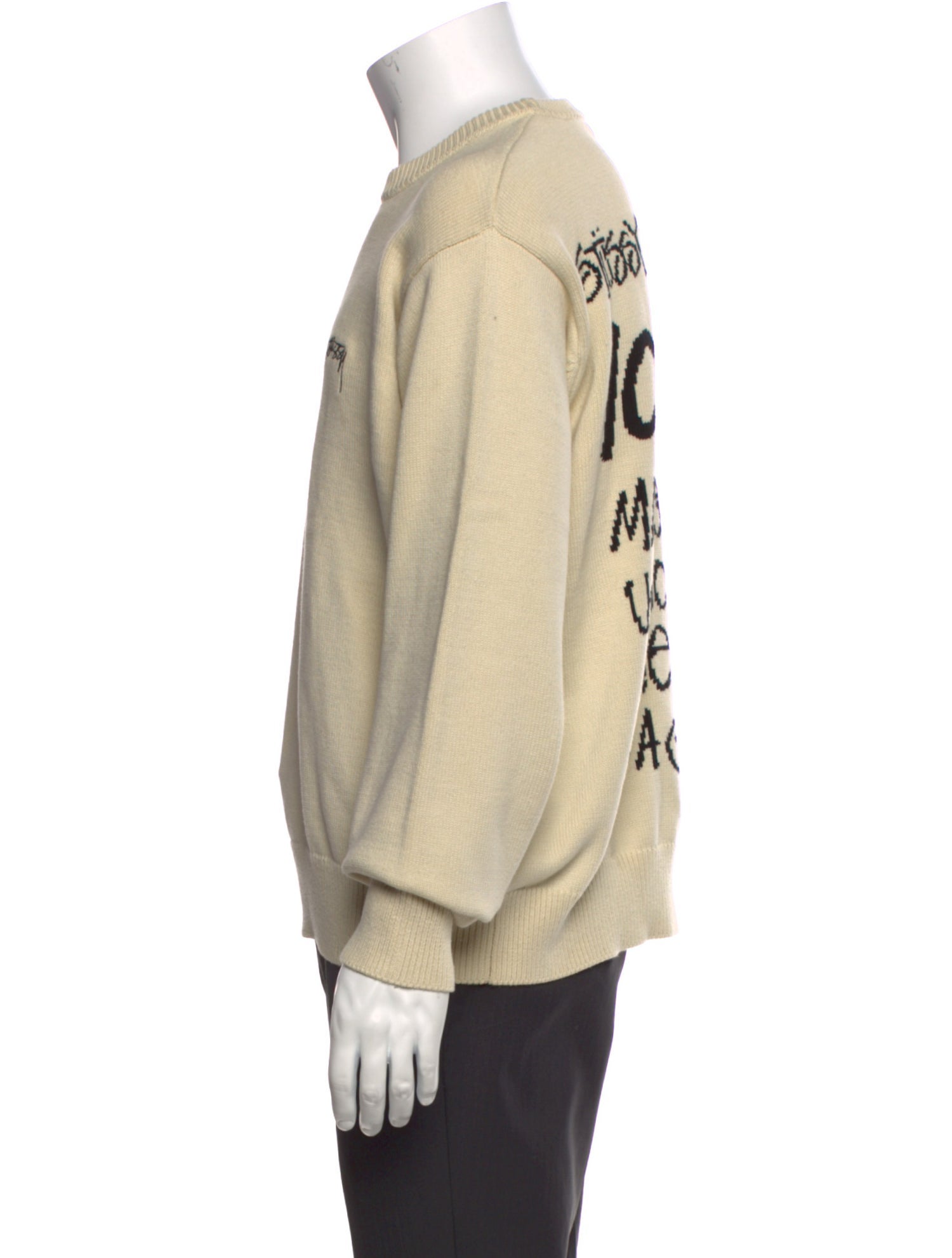 Stüssy Graphic Print Crew Neck Pullover w/ Tags