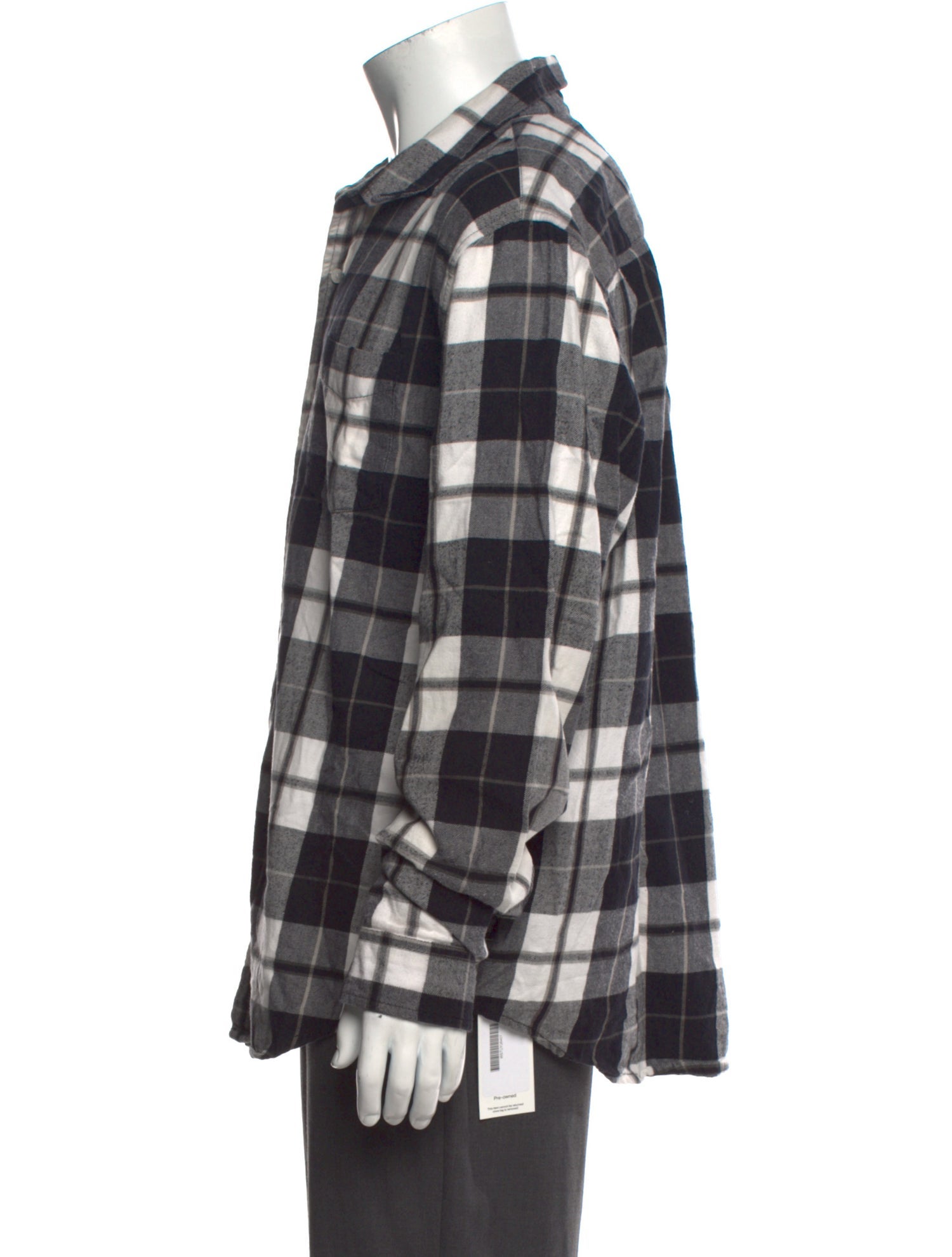 Stüssy Plaid Print Long Sleeve Shirt