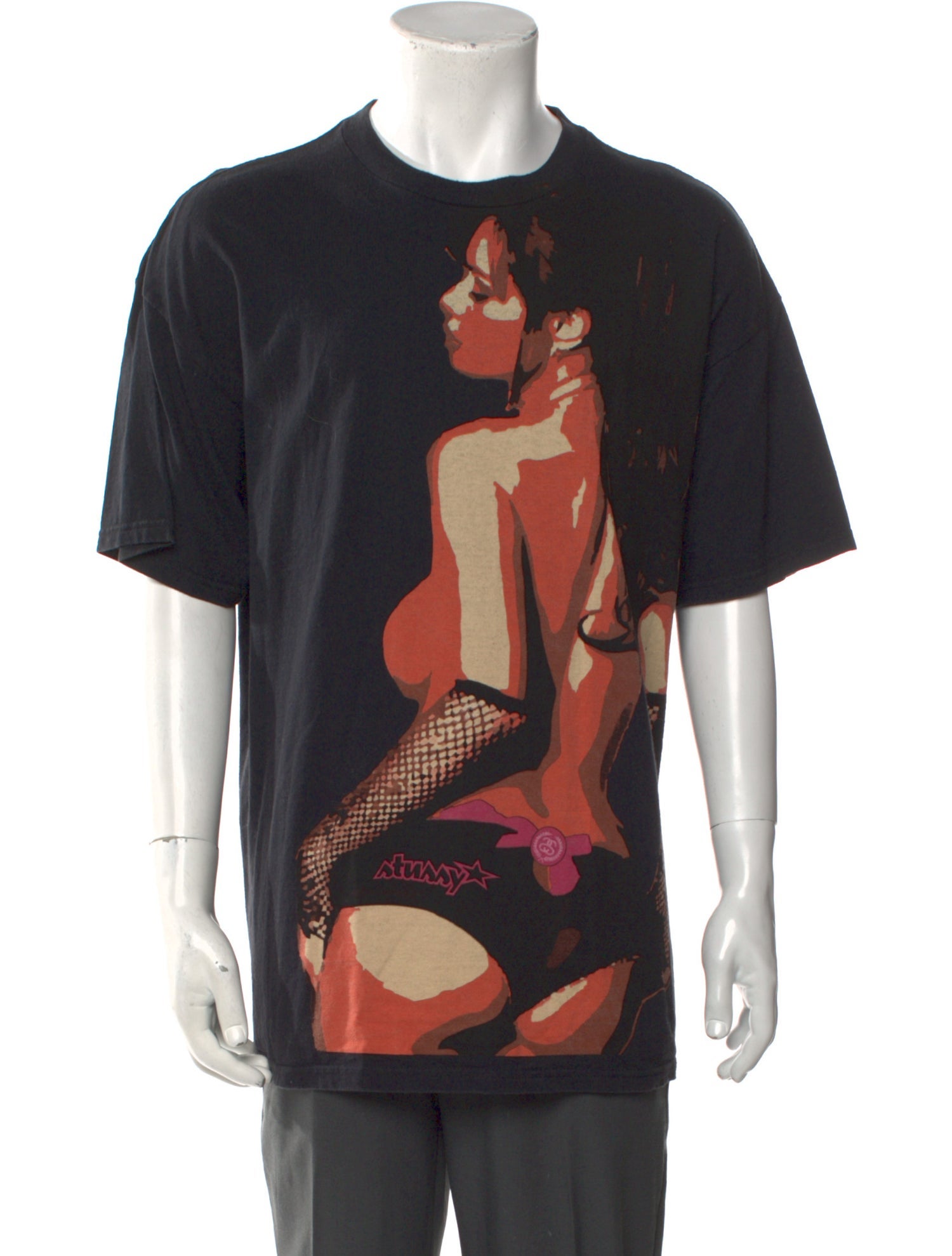 Stüssy Graphic Print Crew Neck T-Shirt