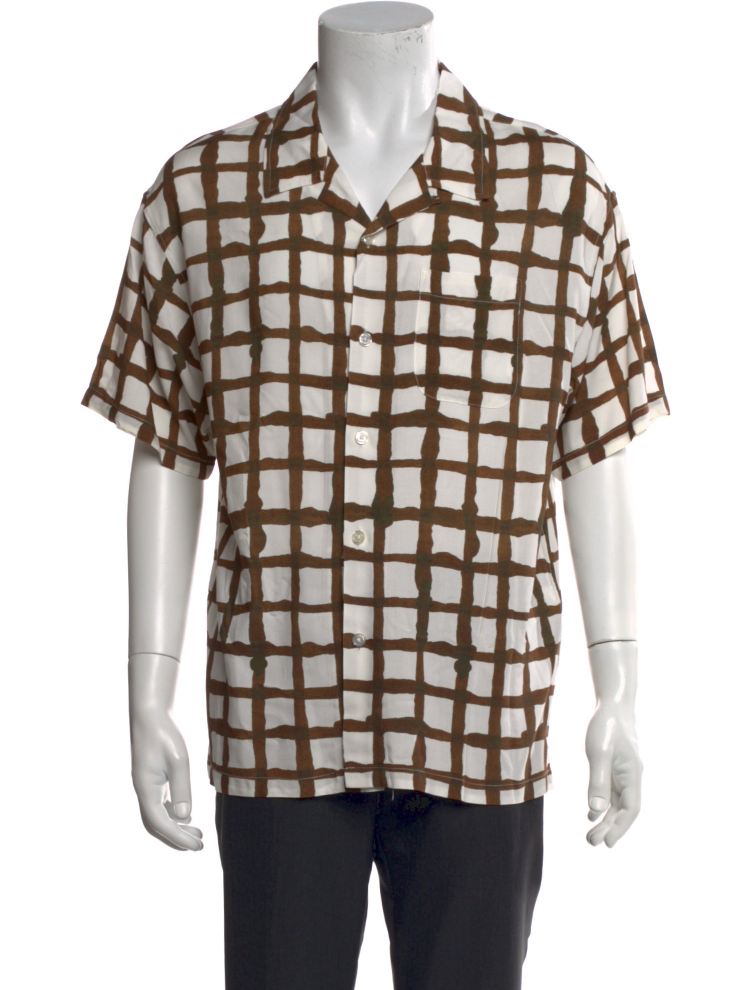 Stüssy Plaid Print Short Sleeve Shirt