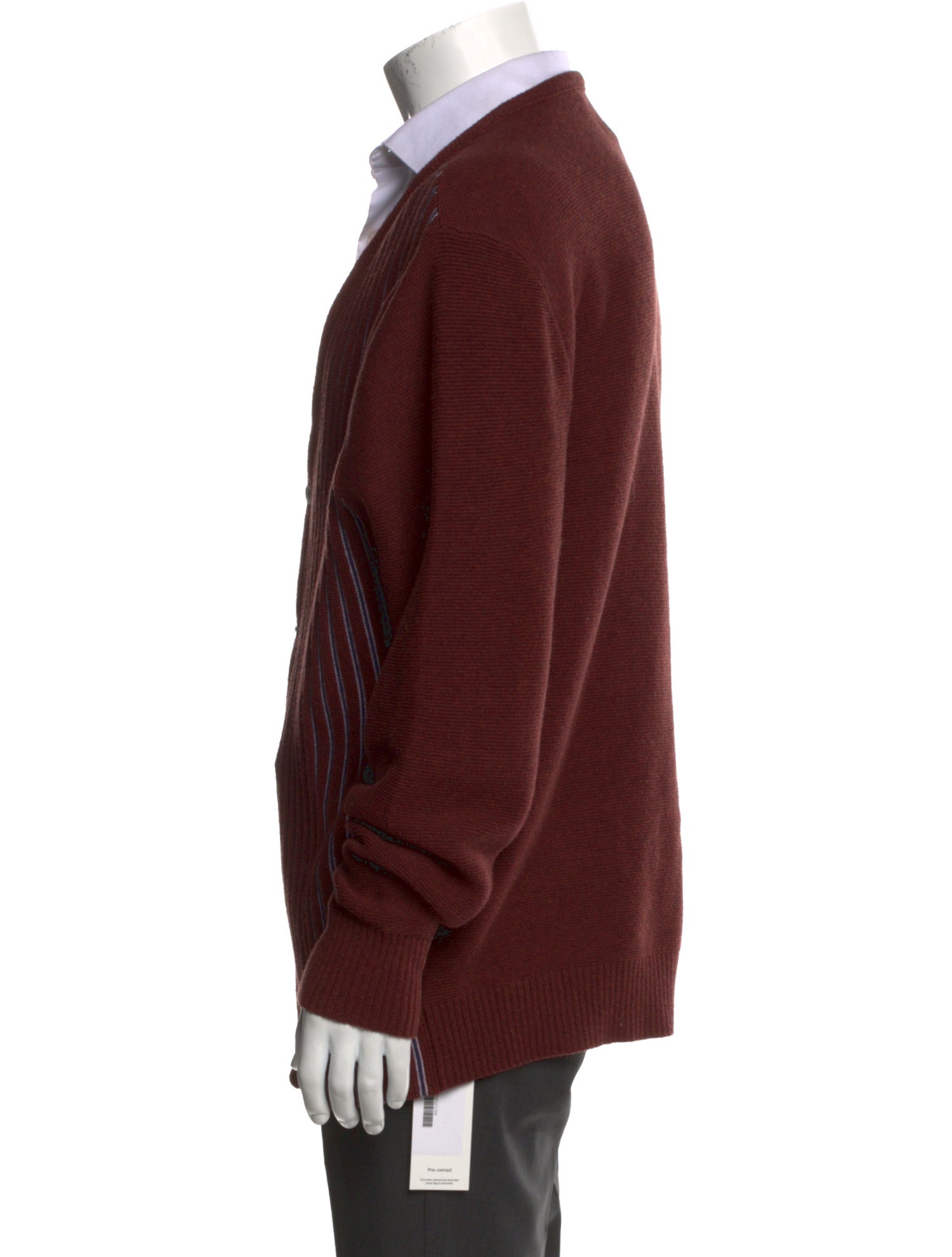 Stüssy Striped V-Neck Cardigan