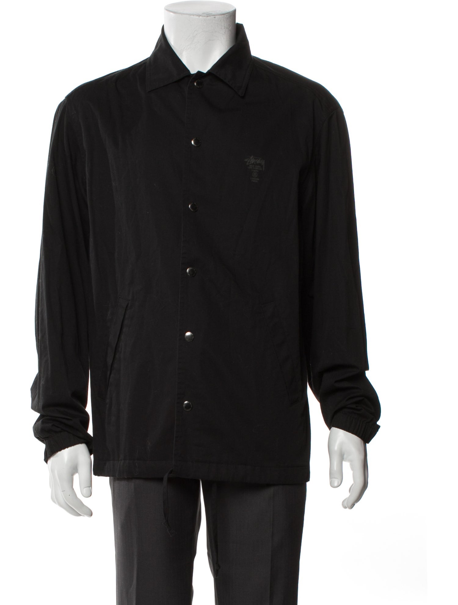 Stüssy 8 Ball Suede Bing Lamb Leather Jacket - Black Outerwear