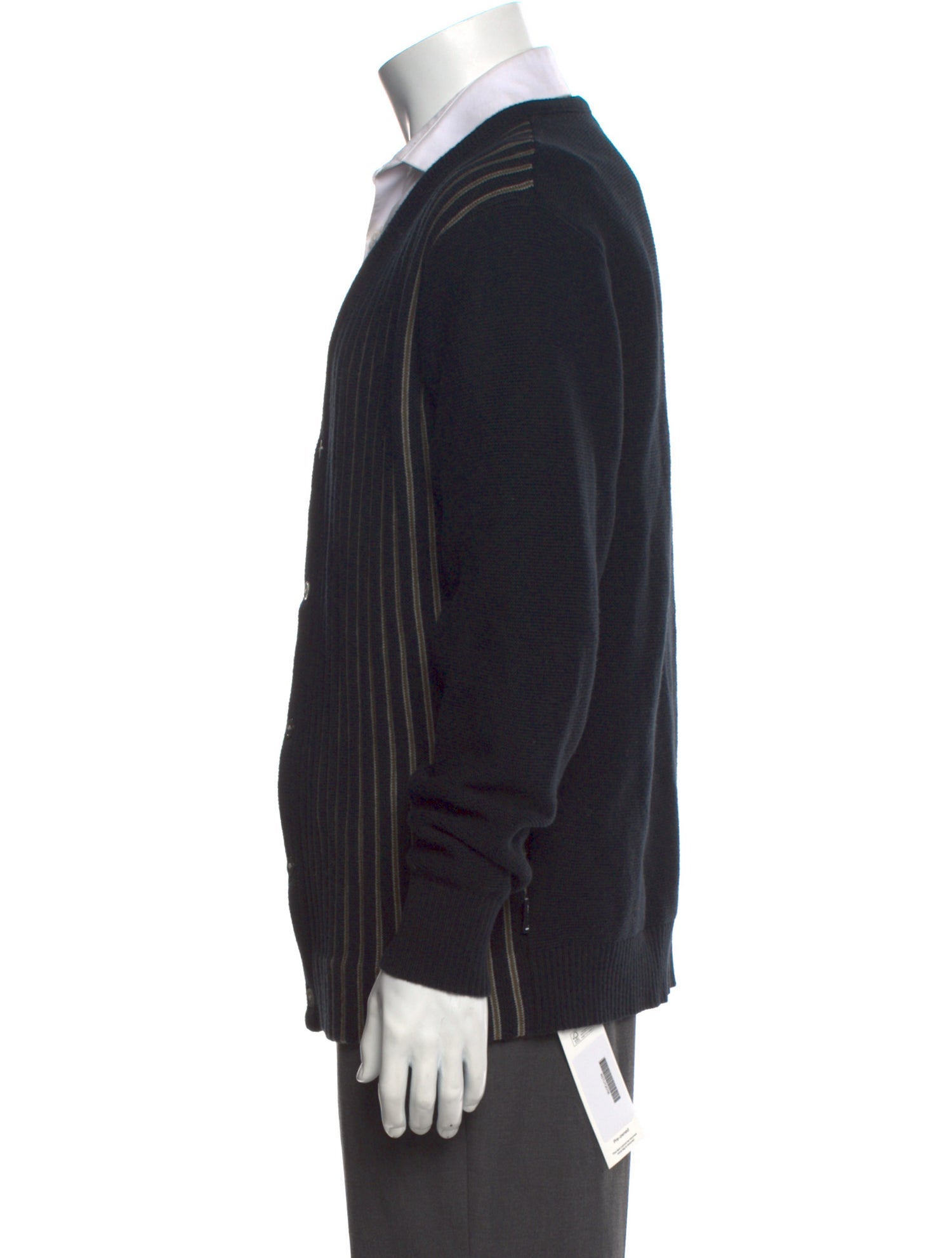 Stüssy Striped V-Neck Cardigan