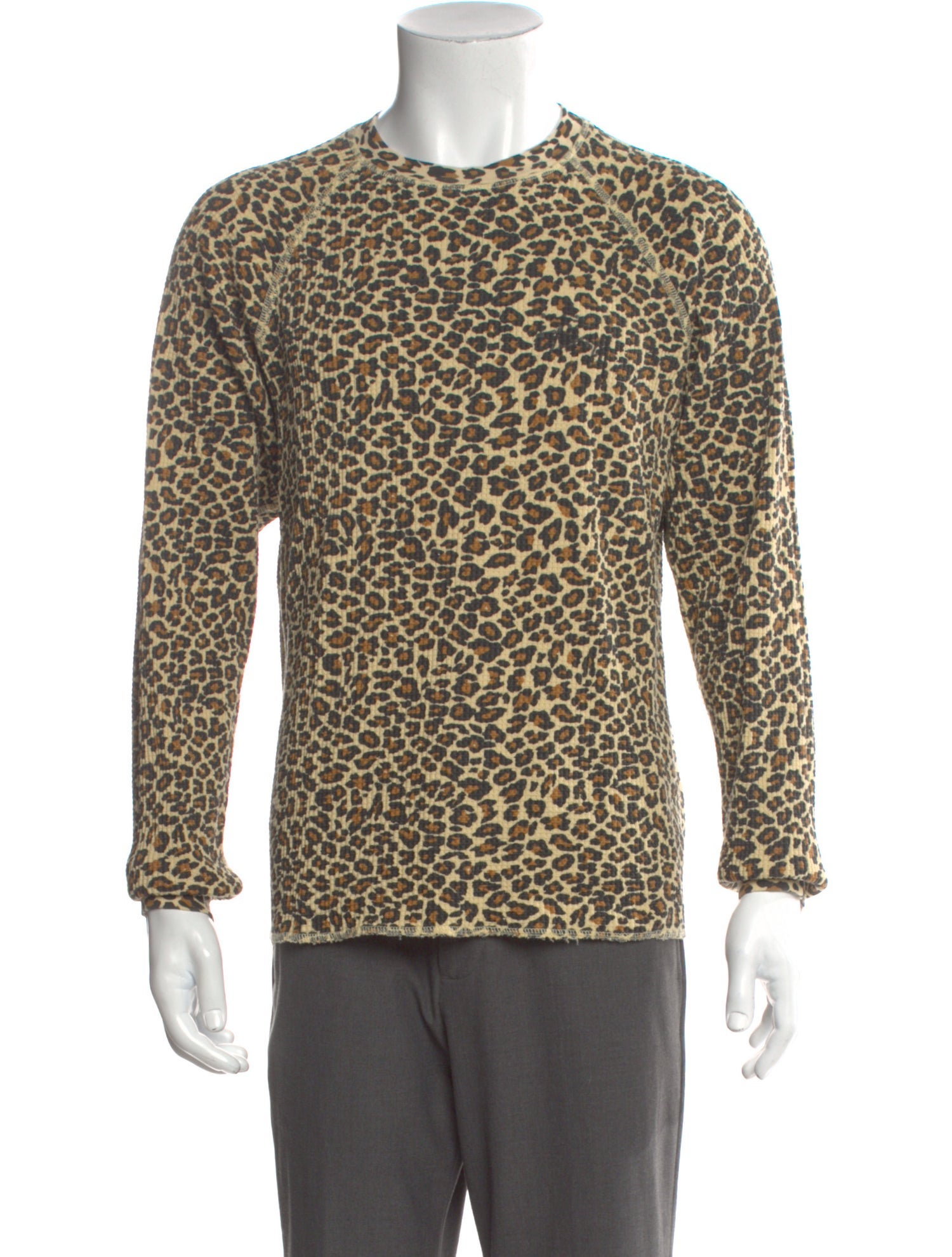 Stüssy Animal Print Crew Neck Sweatshirt