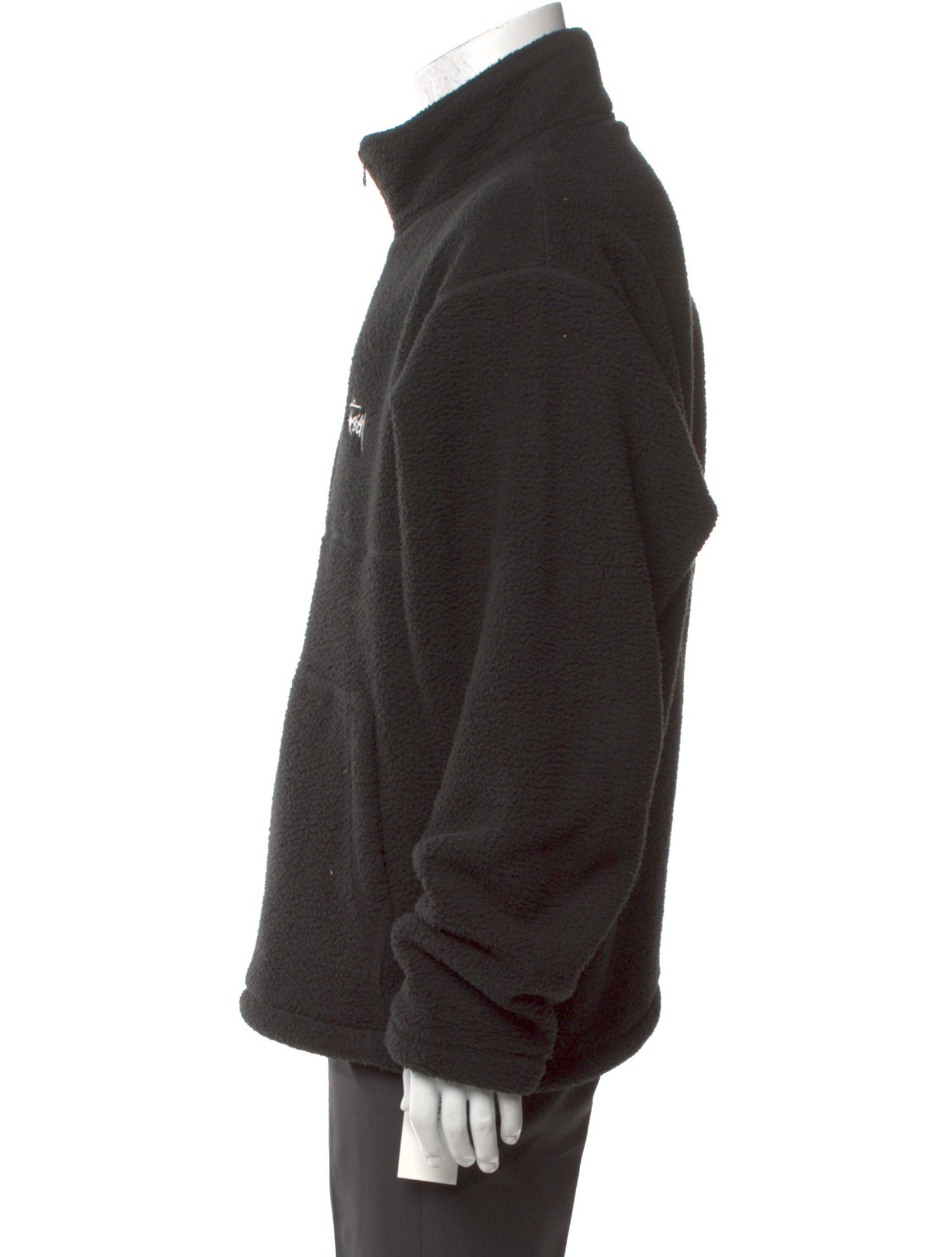 Stüssy Graphic Print Turtleneck Polo Sweater