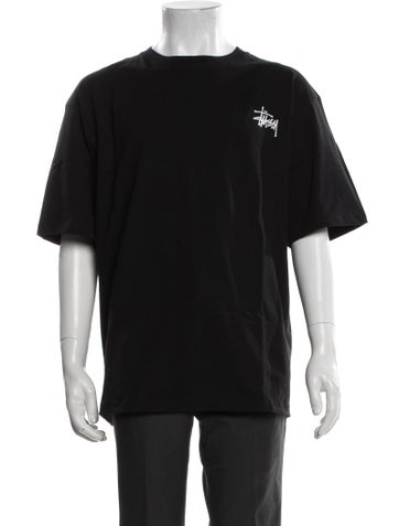 Pre-owned Stussy Graphic Print Crew Neck T-shirt W/ Tags In Black