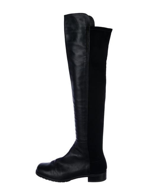 Stuart Weitzman Leather Over-The-Knee Boots Black