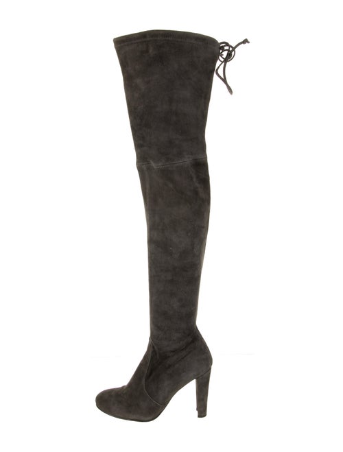 Stuart Weitzman Suede Over-The-Knee Boots Grey