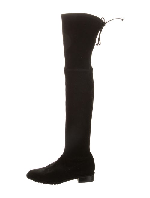 Stuart Weitzman Suede Over-The-Knee Boots Black