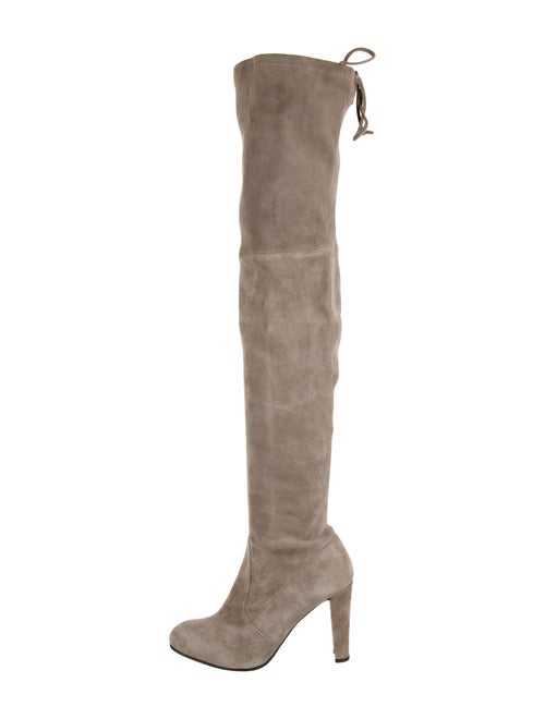 Stuart Weitzman Suede Over-The-Knee Boots Grey
