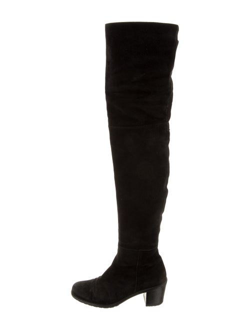 Stuart Weitzman Suede Over-The-Knee Boots Black