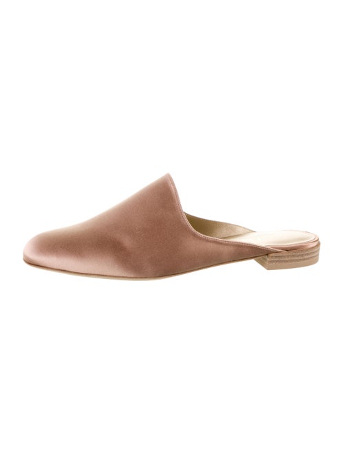 Stuart Weitzman Square-Toe Mules Pink