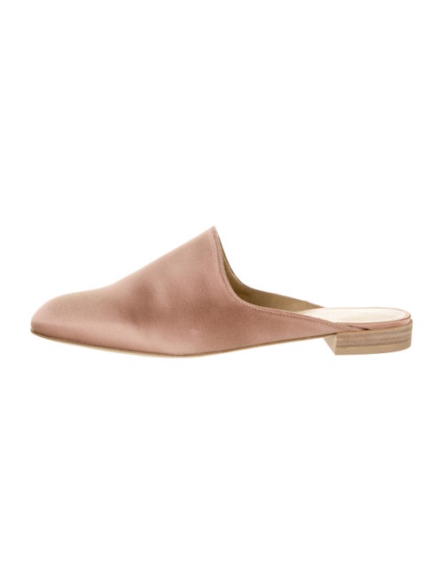 Stuart Weitzman Square-Toe Mules Pink