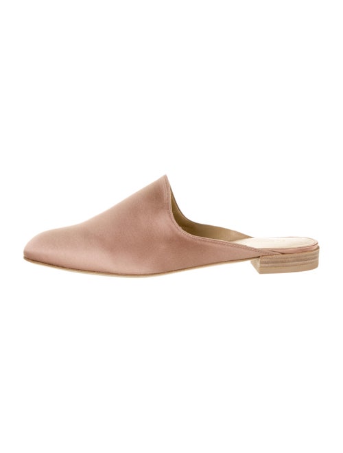Stuart Weitzman Square-Toe Mules Pink