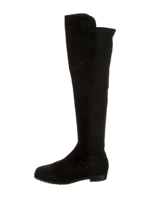 Stuart Weitzman Over-The-Knee Suede Boots Black