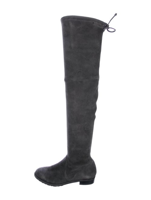 Stuart Weitzman Suede Over-the-Knee Boots Grey