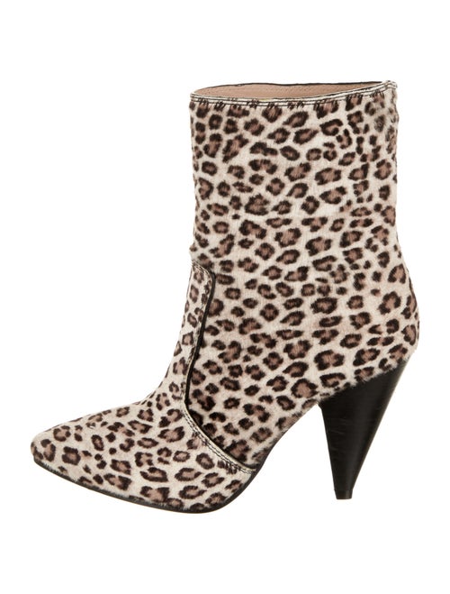 Stuart Weitzman Calf Hair Animal Print Boots