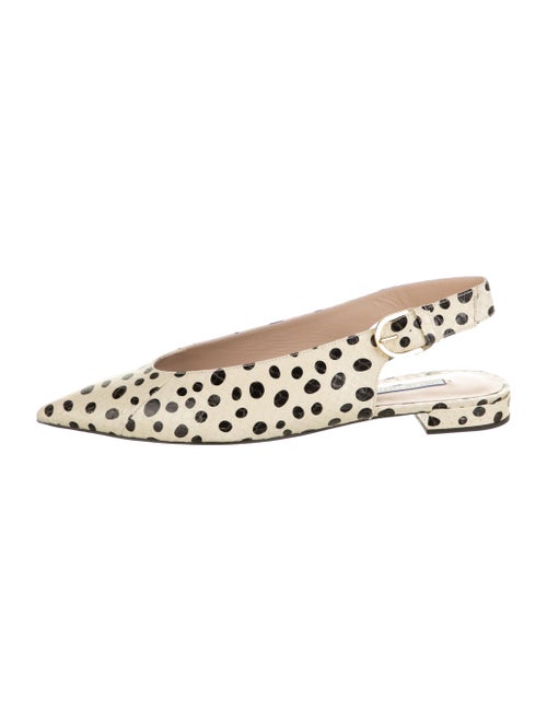 Stuart Weitzman Adela Leather Slingback Flats