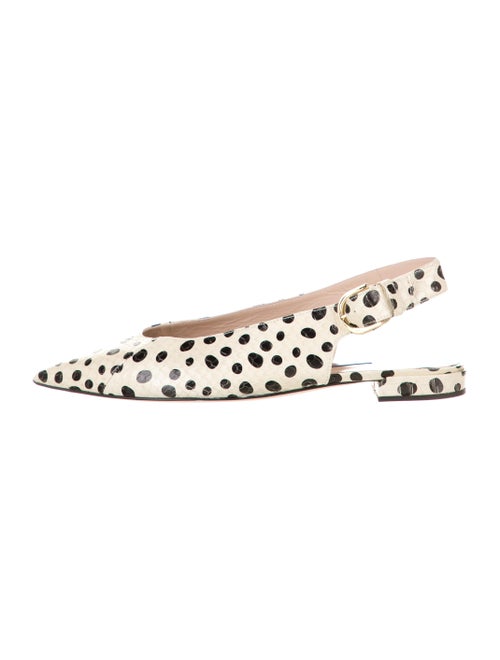 Stuart Weitzman Adela Leather Slingback Flats