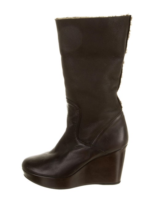 Stuart Weitzman Shearling Boots Brown