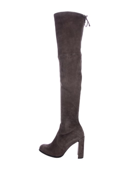 Stuart Weitzman Suede Boots Purple