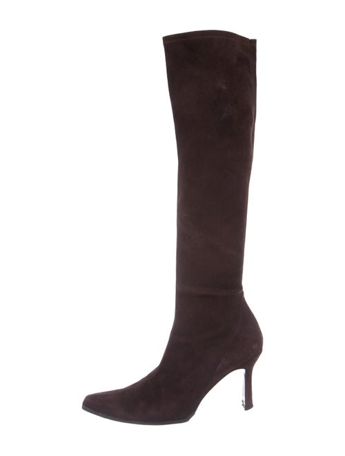 Stuart Weitzman Suede Knee-High Boots Brown