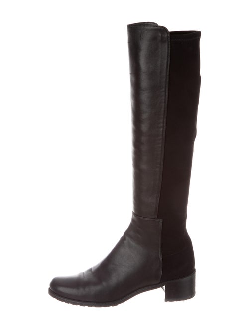 Stuart Weitzman Leather Riding Boots Black