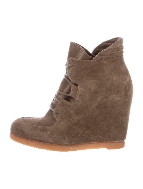 Stuart Weitzman Suede Lace-Up Boots