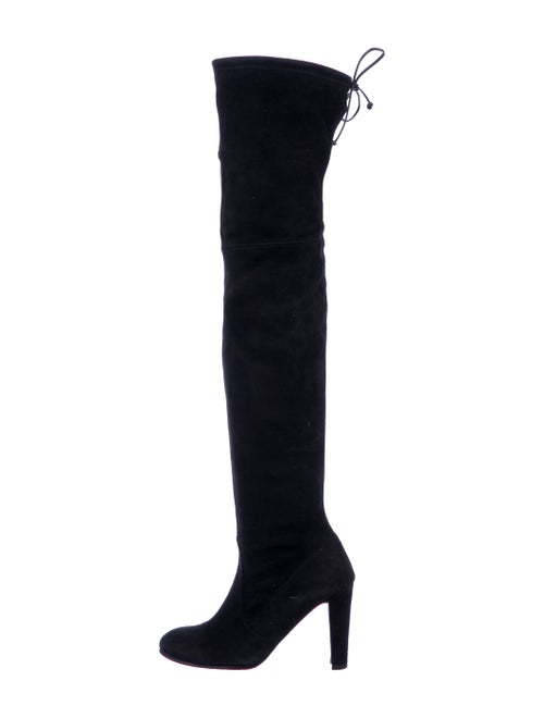 Stuart Weitzman Suede Boots Black