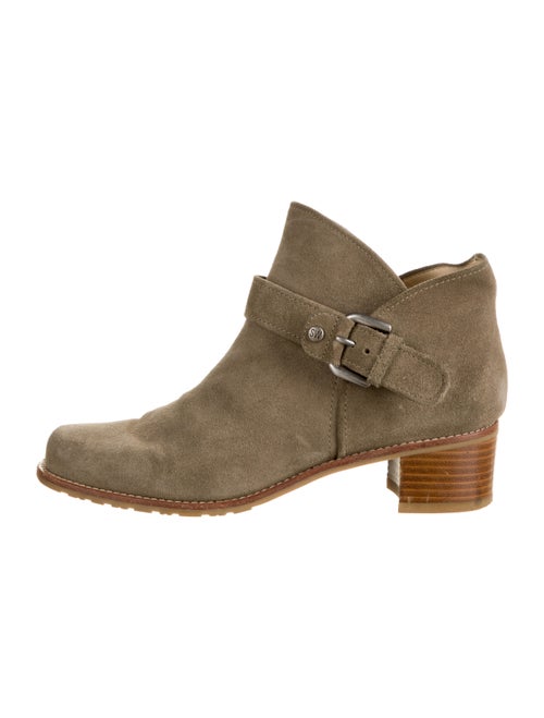 Stuart Weitzman Suede Moto Boots