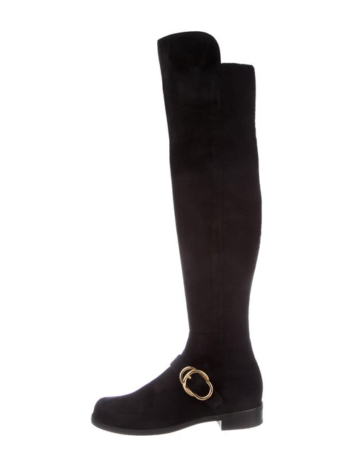 Stuart Weitzman Suede Boots Black