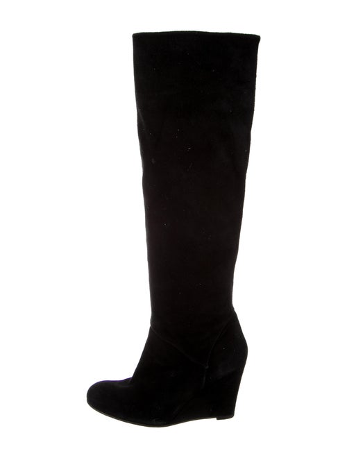 Stuart Weitzman Suede Boots Black