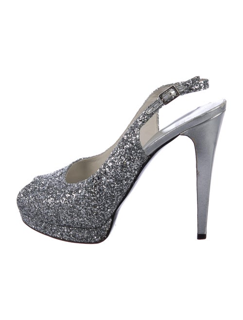 Stuart Weitzman Slingback Pumps Silver